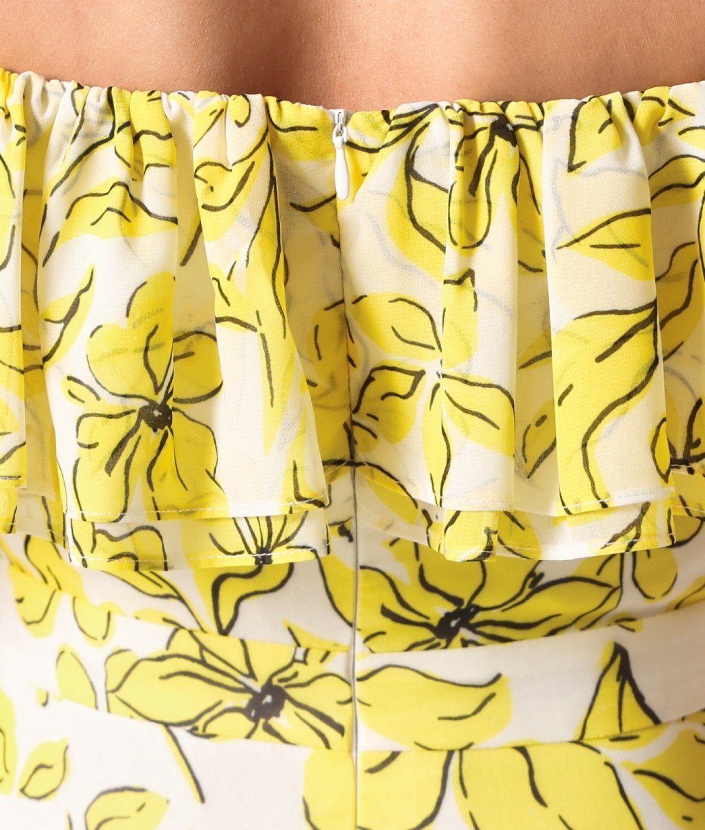 画像11: [ERUKEI]シフォン・キャミソール・オフショルダー・花柄・プリント・ロングドレス・ワンピース[山崎みどり着用]《送料＆代引き手数料無料》 myyl (11)