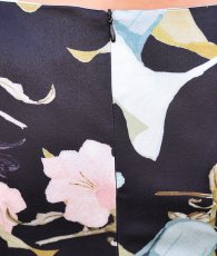 画像12: [ERUKEI]花柄・フラワープリント・薄ブルー・ノースリーブ・Aライン・フレア・ミディアムドレス・ワンピース[山崎みどり着用][送料無料]my (12)