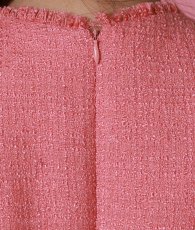 画像13: [ERUKEI]飾りボタン・ツイード・ノースリーブ・Aライン・ミディアム・ドレス・ワンピース[黒木麗奈着用][送料無料] (13)