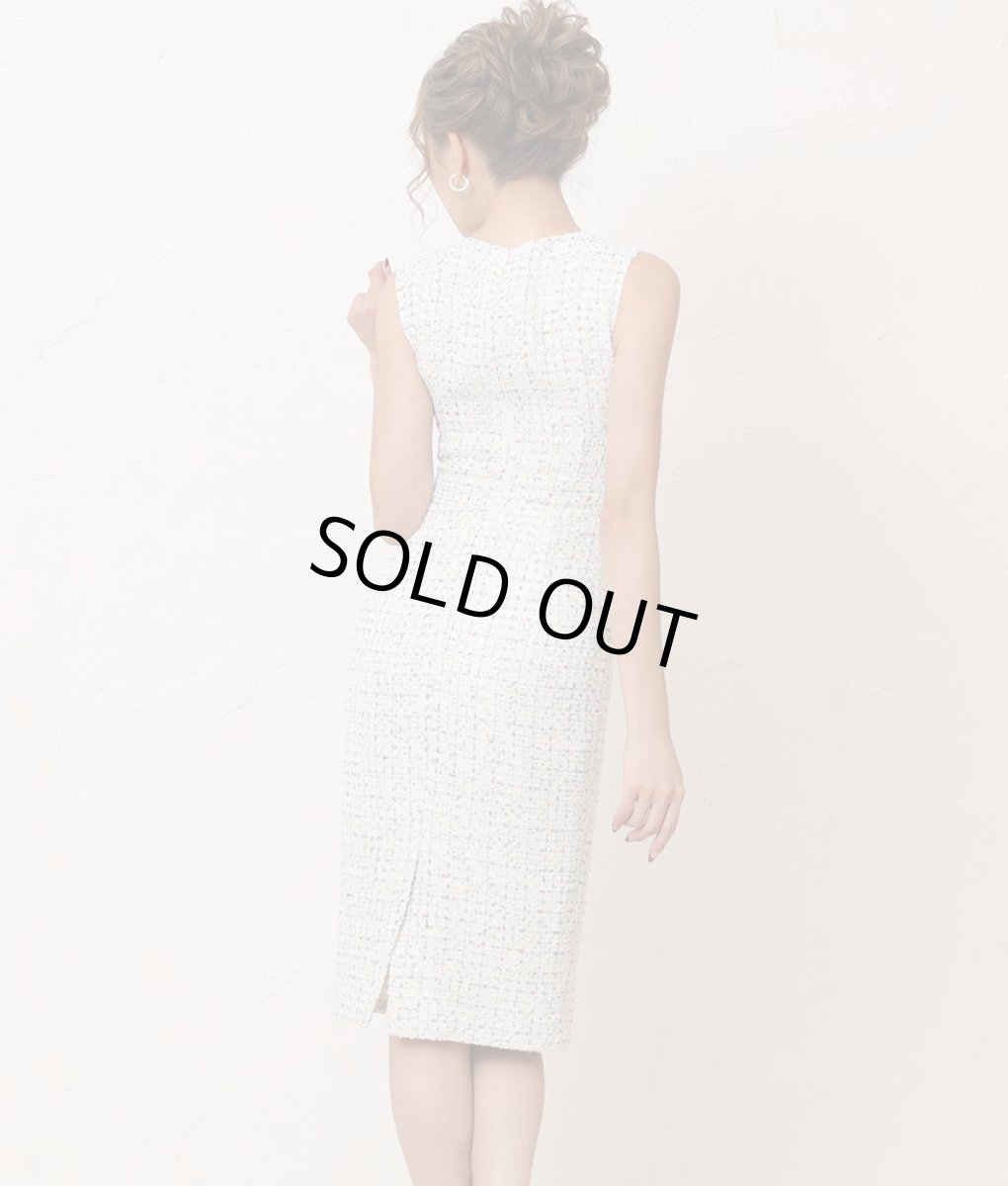 画像5: [ERUKEI]スパンコールMIX・ツイード・シンプル・ノースリーブ・タイト・ミニドレス・ワンピース[山崎みどり着用]《送料＆代引き手数料無料》mywh (5)