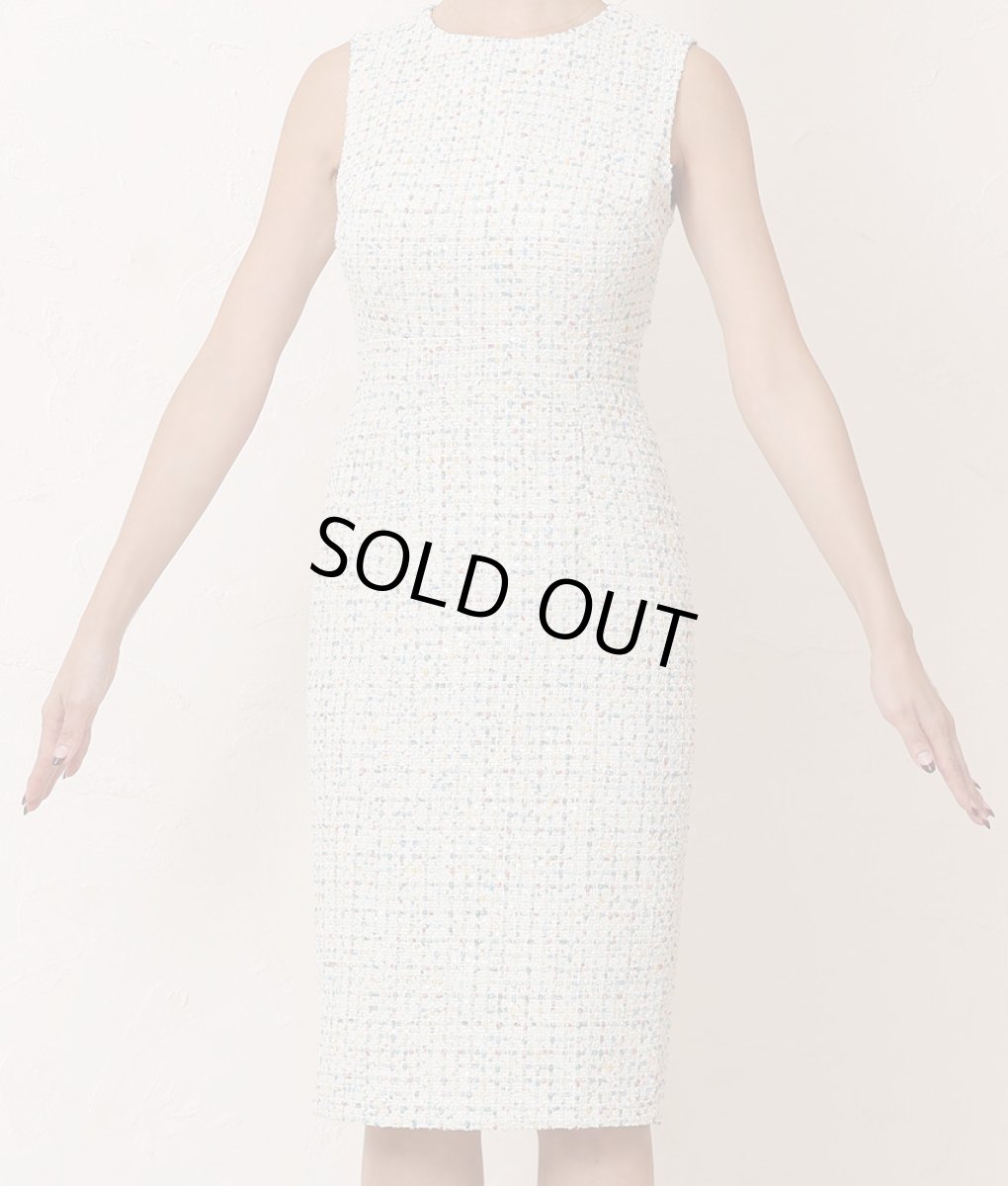 画像8: [ERUKEI]スパンコールMIX・ツイード・シンプル・ノースリーブ・タイト・ミニドレス・ワンピース[山崎みどり着用]《送料＆代引き手数料無料》mywh (8)