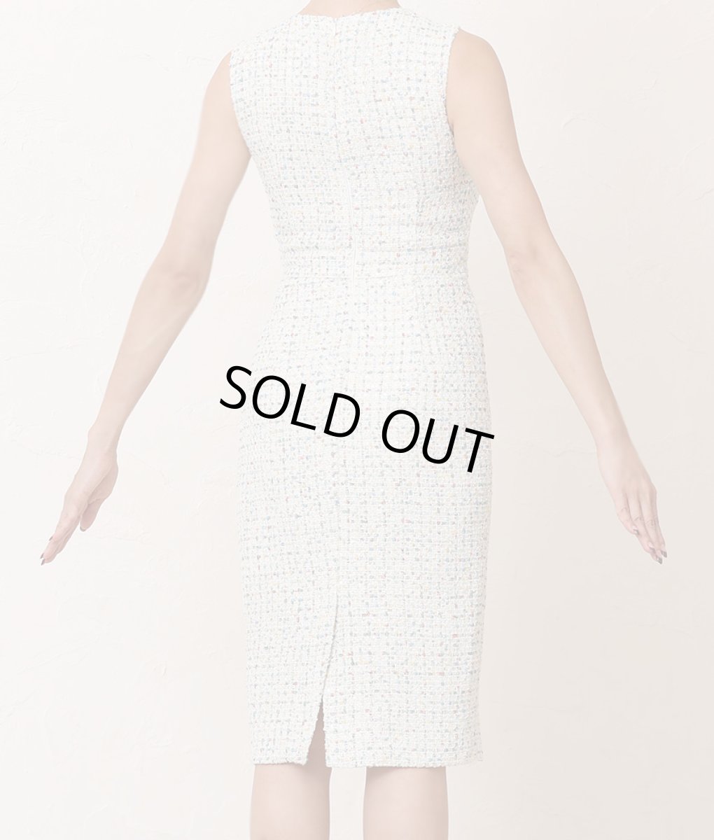 画像10: [ERUKEI]スパンコールMIX・ツイード・シンプル・ノースリーブ・タイト・ミニドレス・ワンピース[山崎みどり着用]《送料＆代引き手数料無料》mywh (10)