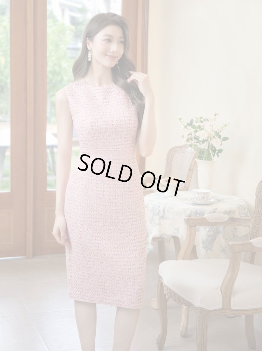 画像17: [ERUKEI]スパンコールMIX・ツイード・シンプル・ノースリーブ・タイト・ミニドレス・ワンピース[山崎みどり着用]《送料＆代引き手数料無料》mywh (17)