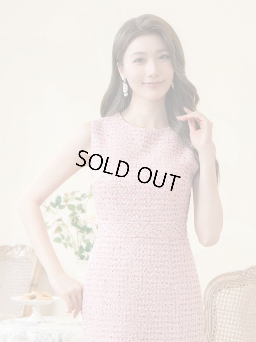 画像19: [ERUKEI]スパンコールMIX・ツイード・シンプル・ノースリーブ・タイト・ミニドレス・ワンピース[山崎みどり着用]《送料＆代引き手数料無料》mywh (19)