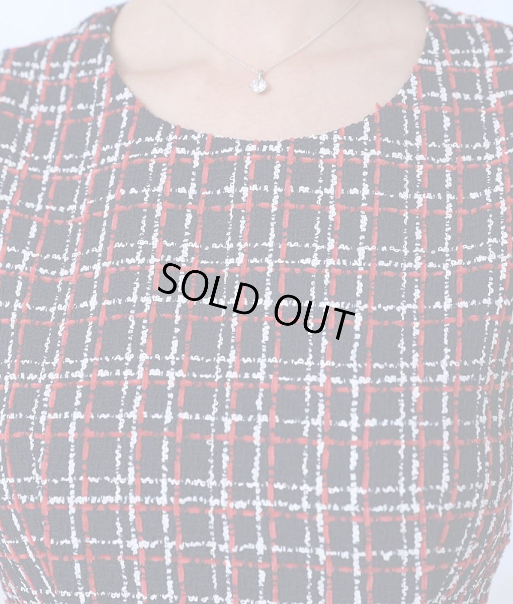 画像13: [ERUKEI]ツイード・フリンジ・切り替えライン・ノースリーブ・Aライン・ミニドレス・ワンピース[渚・MIRIN・山崎みどり着用][送料無料]mynv (13)