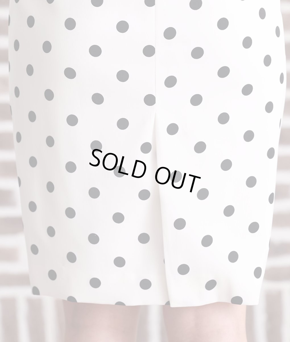 画像13: [ERUKEI]ドットプリント・半袖・デコルテレース・ペプラム・ミニドレス・ショートワンピース[関あいか・れお着用]《送料＆代引き手数料無料》 (13)