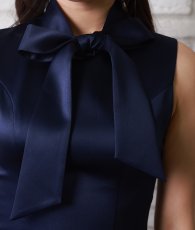 画像19: [ERUKEI]プチハイネック・シンプル・リボン・Aライン・ミニドレス・ワンピース[友崎まどか・れお着用][送料無料] (19)