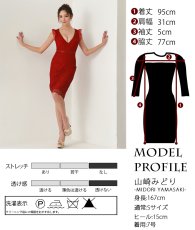 画像8: [ERUKEI]総レース・Vネック・フレンチ・フリルスリーブ・タイト・ミニドレス・ワンピース[山崎みどり着用]《送料＆代引き手数料無料》 mywr (8)