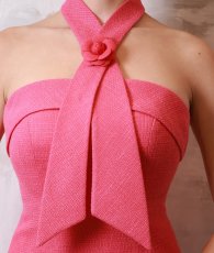 画像11: [ XS-Lサイズ / 1カラー][ERUKEI]ビビットピンク・コサージュ・ベア・タイト・ミニドレス・ワンピース[山崎みどり着用][送料無料] mypk (11)