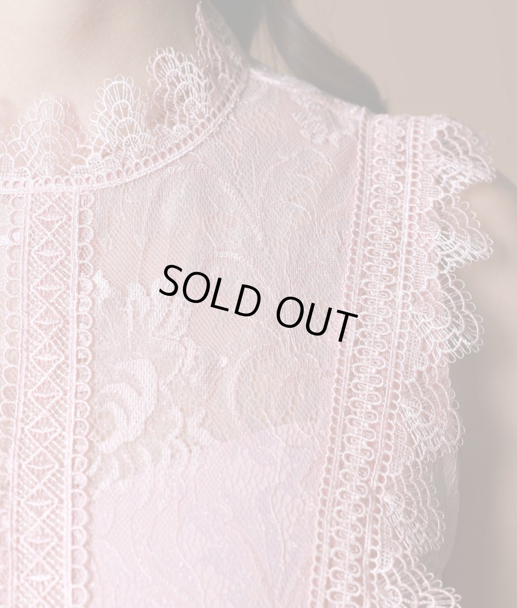 画像11: [ERUKEI]ノースリーブ・オーロラ×総レース・プリンセス・Aライン・ロングドレス[山崎みどり着用]《送料＆代引き手数料無料》 (11)