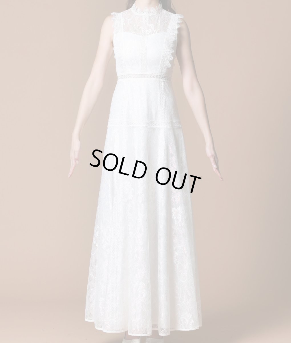 画像7: [ERUKEI]ノースリーブ・オーロラ×総レース・プリンセス・Aライン・ロングドレス[山崎みどり着用]《送料＆代引き手数料無料》 (7)