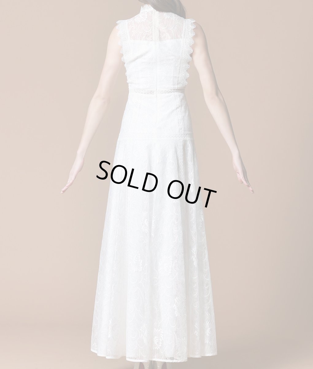 画像9: [ERUKEI]ノースリーブ・オーロラ×総レース・プリンセス・Aライン・ロングドレス[山崎みどり着用]《送料＆代引き手数料無料》 (9)