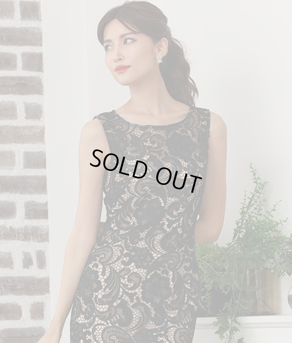 画像5: [ERUKEI]総レース・エレガント・ショート丈・ノースリーブ・タイト・ミニドレス・ワンピース[山崎みどり・れお着用][送料無料]myyl (5)