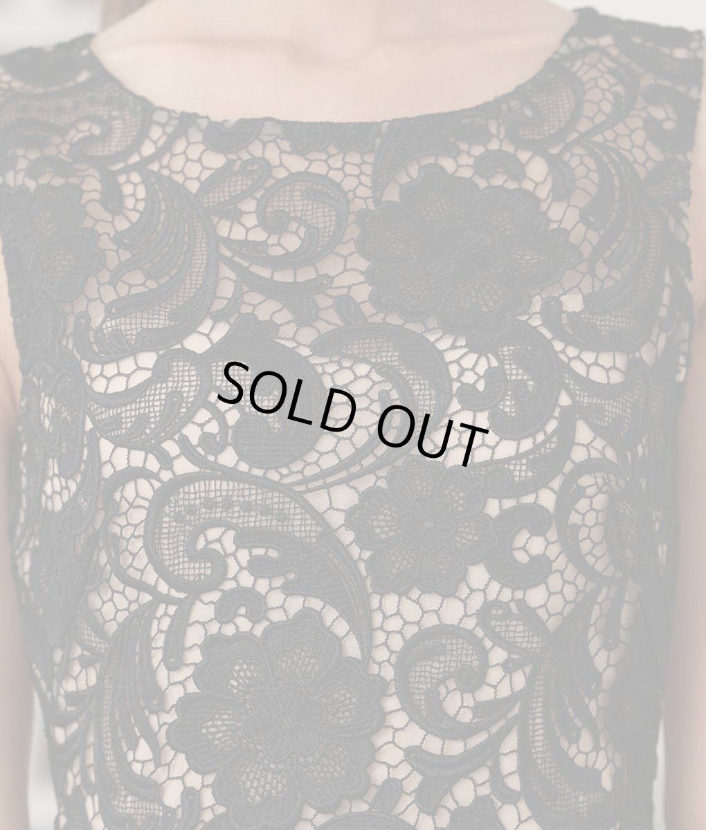 画像10: [ERUKEI]総レース・エレガント・ショート丈・ノースリーブ・タイト・ミニドレス・ワンピース[山崎みどり・れお着用][送料無料]myyl (10)