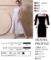 画像11: [ XS-Lサイズ / 1カラー][ERUKEI]ホルターネック・ハイネックフリル・花柄・Aライン・ロングドレス・ワンピース[山崎みどり着用][送料無料] mywhlu (11)
