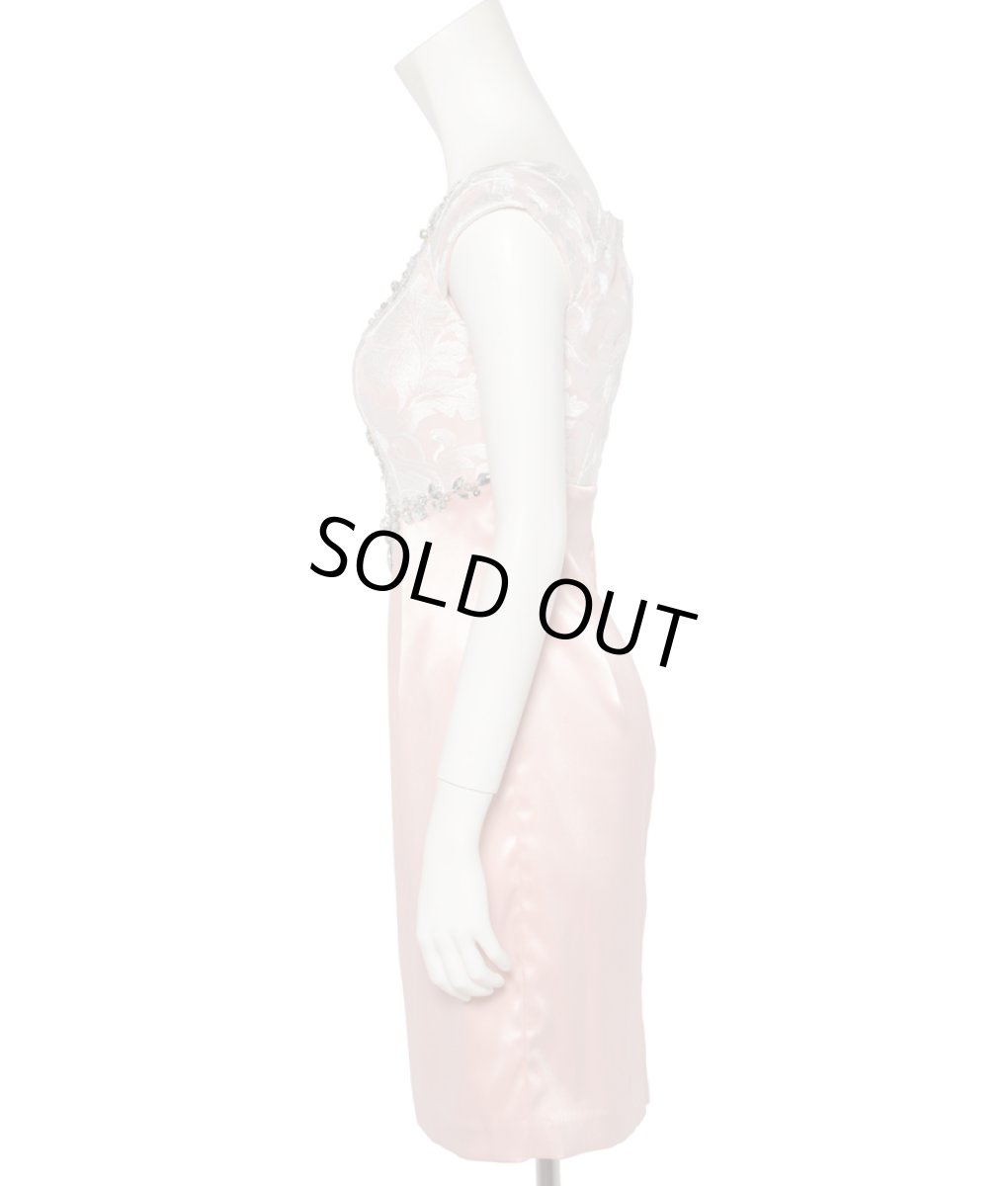 画像4: [SALE品のため返品不可＆再入荷なしの現品限り][Glitter][山崎みどり着用][姉ageha]サテン・パステル・フレンチスリーブ・ビジュー・ハイウエスト・ミニドレス・ワンピースmlu_ (4)