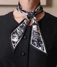 画像15: [ XS-Lサイズ / 1カラー][ERUKEI]シンプル・フレンチスリーブ・スカーフ・ポケット・Aライン・フレア・ミディアムドレス・ワンピース[山崎みどり着用][送料無料]mybk (15)