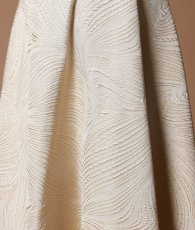 画像18: [ERUKEI]シンプル・ジャガード・ハイウエスト・フリルスリーブ・Vネック・Aライン・ロングドレス[山崎みどり着用]《送料＆代引き手数料無料》myall (18)