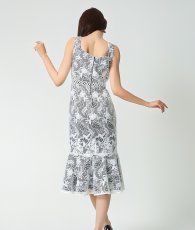 画像3: [ERUKEI]ノースリーブ・総レース・切替・上品・マーメイド・ミディアムドレス・ワンピース[黒木麗奈着用]《送料＆代引き手数料無料》 (3)