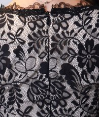 画像11: [ XS-Lサイズ / 2カラー][ERUKEI]総レース Vネック 七分袖 花柄 ブラック ホワイト マーメイド ロングドレス ワンピース[送料無料][山崎みどり着用]mybk (11)