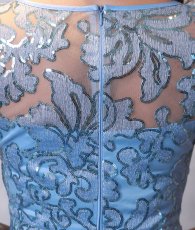 画像15: [ XS-Lサイズ / 1カラー][ERUKEI]ノースリーブ・スパンコール×レース・Aライン・ハイウエスト・ロングドレス[山崎みどり着用]《送料＆代引き手数料無料》 (15)