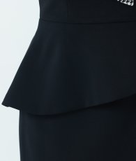 画像12: [ERUKEI]ブラック・千鳥格子・柄・ワンショルダー・オフショルダー・モノトーン・タイト・ミ二ドレス・ワンピース[送料無料]mybk (12)