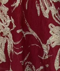 画像9: [ XS-Lサイズ / 4カラー][ERUKEI]ベア・ジャガード・ゴールド・シルバー・ネイビー・ジャガード・花柄・Aライン・スピンドル・ロングドレス[山崎みどり着用][送料無料]mygl (9)