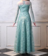 画像14: [ XS-Lサイズ / 2カラー ][ERUKEI]花柄・刺繍・チュール・スパンコール・長袖・ロングスリーブ・シアー・マキシ丈・Aライン・フレア・ロングドレス[山崎みどり着用][送料無料] mygr (14)