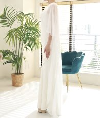 画像10: [ XS-Lサイズ / 1カラー][ERUKEI]シンプル・ホワイト・ケープ・ノースリーブ・マーメイド・ロングドレス[薗田杏奈着用][送料無料] (10)