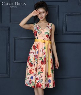 LEAU ET ベイリーホワイ 無地 ミニ ノースリーブ ワンピース・ドレス