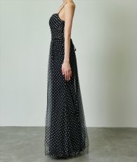 画像8: [ERUKEI SETTAN]ブラック×ホワイト・チュールレース・ベアトップ・ビスチェ・ハート・スリット・マーメイド・ロングドレス[奈月セナ着用][送料無料] (8)