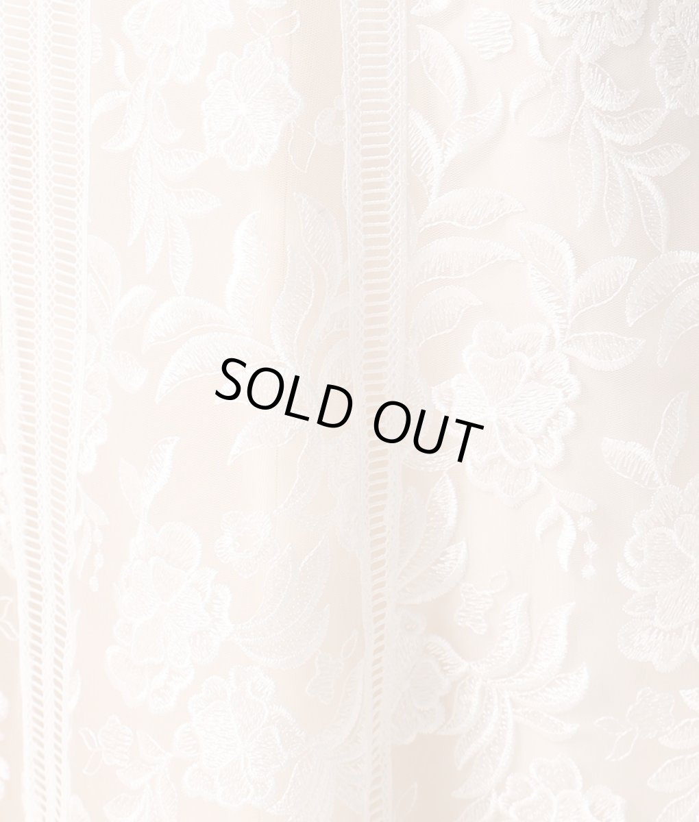 画像11: [ERUKEI]Vネック・フリルスリーブ・総レース・ハイウエスト・タイト・マーメイド・ロングドレス[山崎みどり着用]《送料＆代引き手数料無料》 mywh (11)