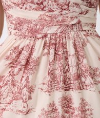 画像12: [ XS-Lサイズ / 1カラー][ERUKEI/SETTAN]トワルドジュイ・ギャザー・シフォン・プリント・ノースリーブ・Aライン・フレア・ロングドレス[黒木麗奈着用][送料無料] (12)