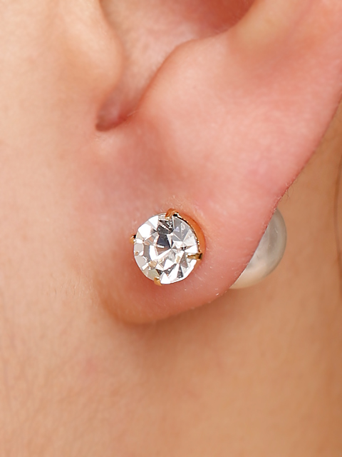 2wayパールキャッチピアス カラードレス