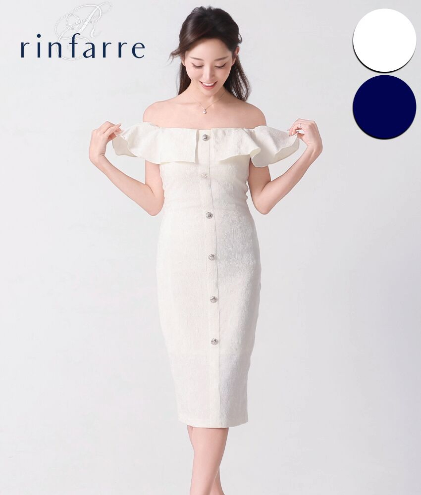 美品]rinfarre/リンファーレ/レースタイトワンピース
